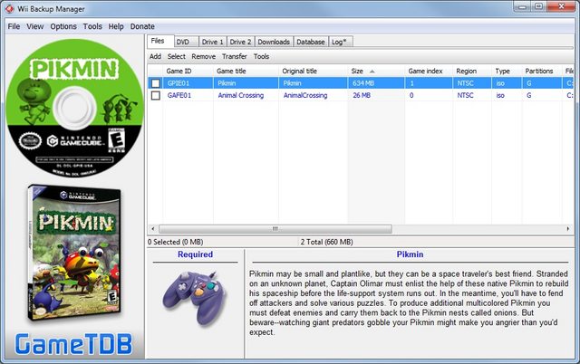 gamecube iso manager
